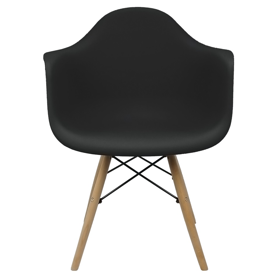 Cadeira Charles Eames com Braço - Preto 3