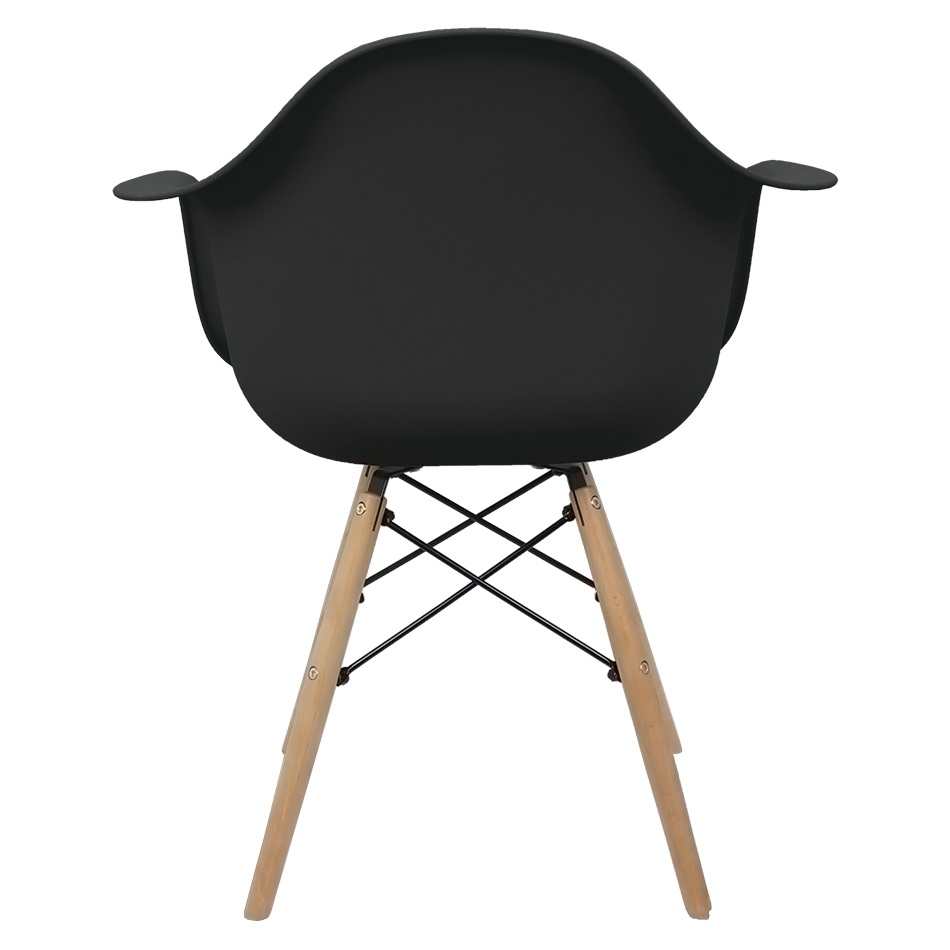 Cadeira Charles Eames com Braço - Preto 4