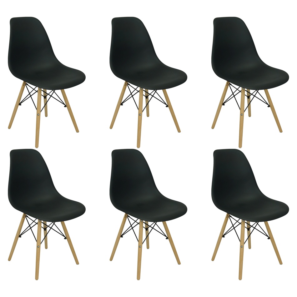 Kit 6 Cadeiras Eames - Preto_Prancheta 1