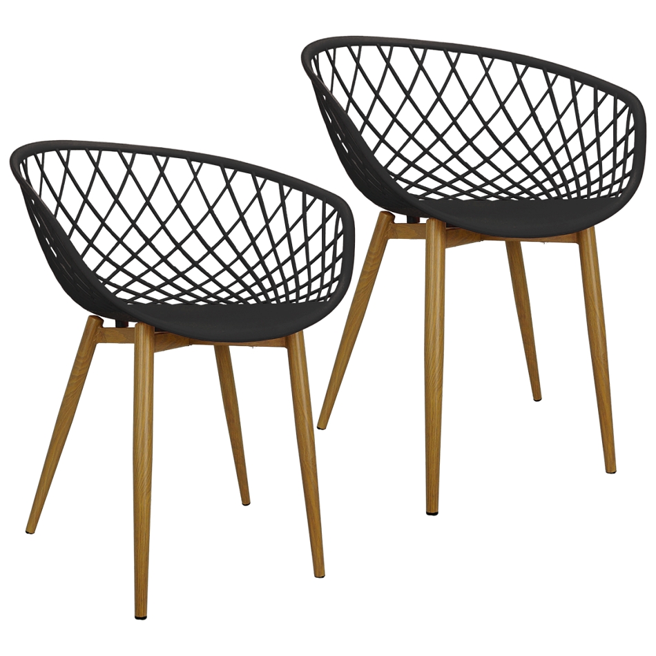 Kit 2 Cadeiras Clarice - Preto