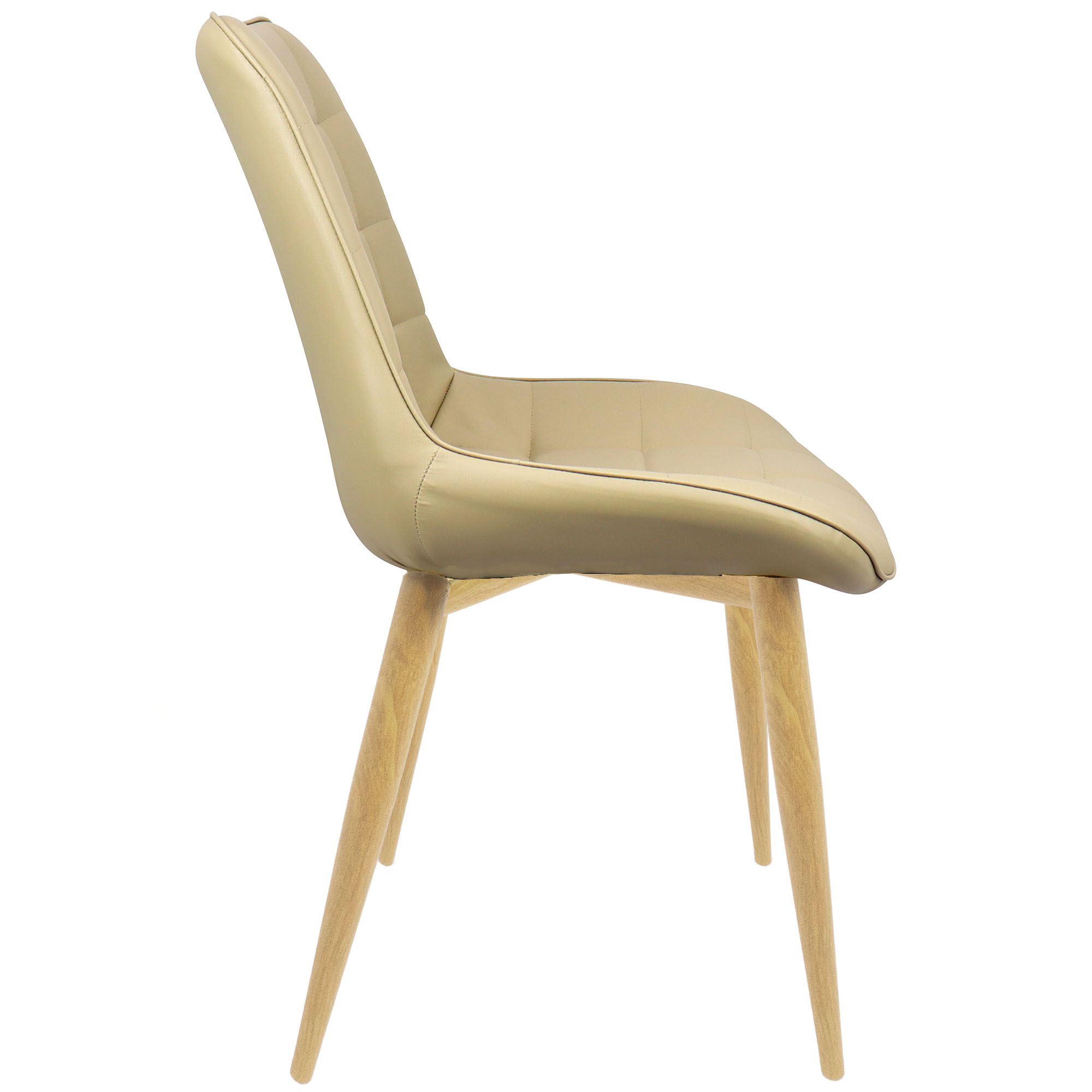 Cadeira Romana Pés de Madeira (Nude) - 2